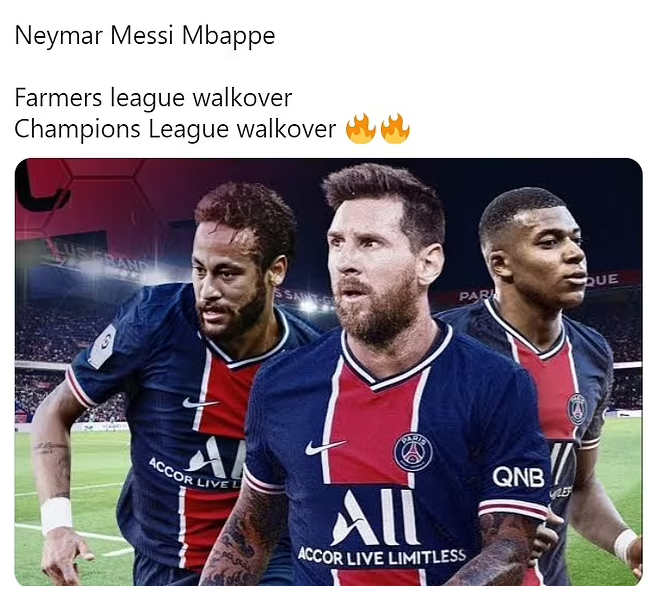 Messi. Messi gia nhập PSG. Messi tới PSG, fan chế giễu là đá giải đấu